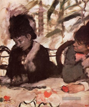 Edgar Degas Werke - im Café Edgar Degas